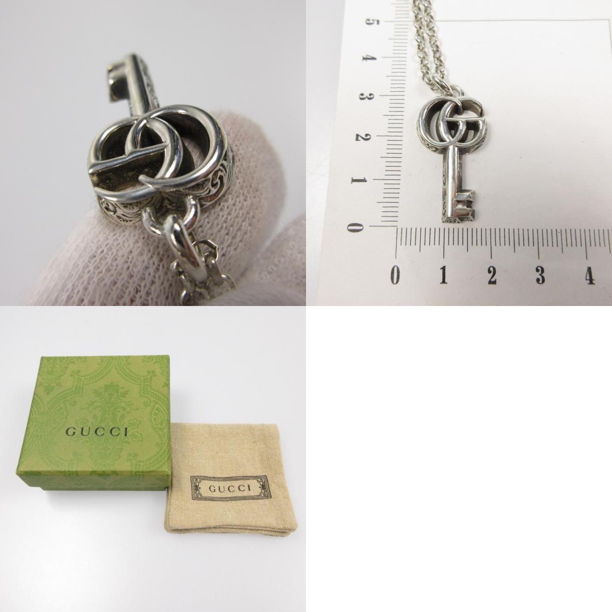 【中古】GUCCI | グッチ ダブルGキー ネックレス 627757