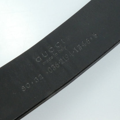 【中古】GUCCI | グッチ Gバックル ベルト 036.2194 ｻｲｽﾞ:80/32