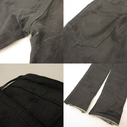 【中古】 Black gloss long Lengs デニムパンツ ブラック