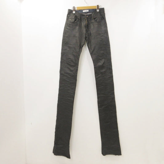 【中古】 Black gloss long Lengs デニムパンツ ブラック