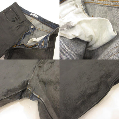 【中古】 Black gloss long Lengs デニムパンツ ブラック
