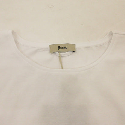 【中古】Herno | ヘルノ 手描き風ロゴプリントTシャツ 半袖Ｔシャツ JG000178D 2023S/S 国内正規品 ホワイト サイズ：42
