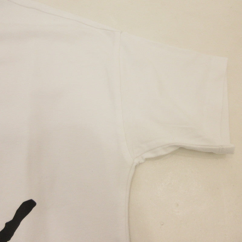 【中古】Herno | ヘルノ 手描き風ロゴプリントTシャツ 半袖Ｔシャツ JG000178D 国内正規品 2023S/S ホワイト サイズ：42
