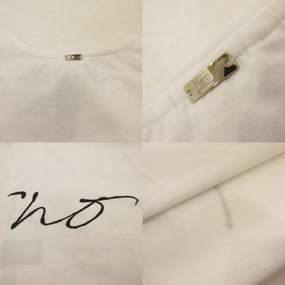 【中古】Herno | ヘルノ 手描き風ロゴプリントTシャツ 半袖Ｔシャツ JG000178D 2023S/S 国内正規品 ホワイト サイズ：40