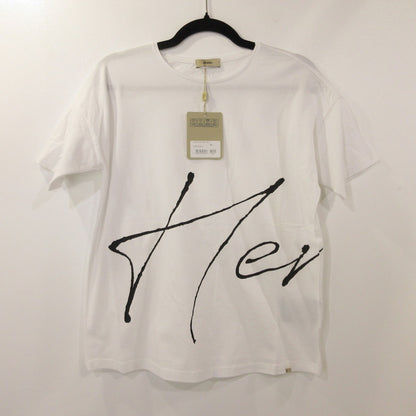 【中古】Herno | ヘルノ 手描き風ロゴプリントTシャツ 半袖Ｔシャツ JG000178D 2023S/S 国内正規品 ホワイト サイズ：40