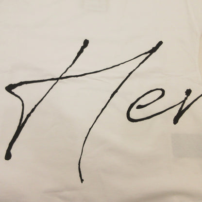 【中古】Herno | ヘルノ 手描き風ロゴプリントTシャツ 半袖Ｔシャツ JG000178D 2023S/S 国内正規品 ホワイト サイズ：40