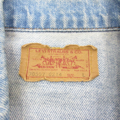 【中古】Levi's | リーバイス 3rd デニム 70507-0214 年式:80s　USA製 ブルー サイズ：L