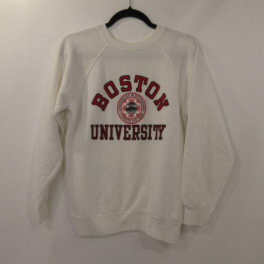 【中古】Champion | チャンピオン BOSTON UNIVERSITY スウェット ホワイト サイズ：M