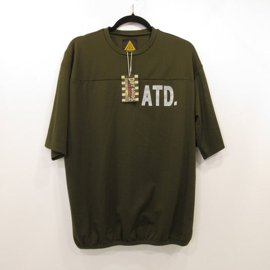 【中古】AT DIRTY | アットダーティー ATD MESH TEE 半袖シャツ オリーブ サイズ：S
