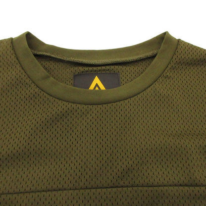【中古】AT DIRTY | アットダーティー ATD MESH TEE 半袖シャツ オリーブ サイズ：S