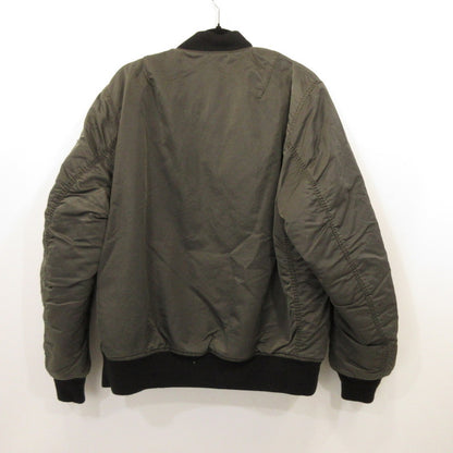 【中古】AT DIRTY | アットダーティー ATD FLIGHT JACKET MA-1 ミリタリージャケット グレー サイズ：L