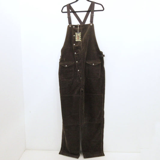 【中古】AT DIRTY | アットダーティー FIREMAN ALLS CORDUROY オーバーオール ブラウン サイズ：XL