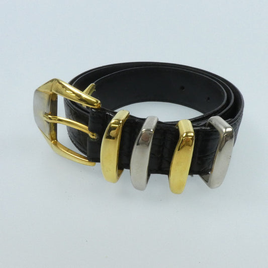 【中古】VERSACE | ヴェルサーチ 4連 ベルト ｻｲｽﾞ:75/30