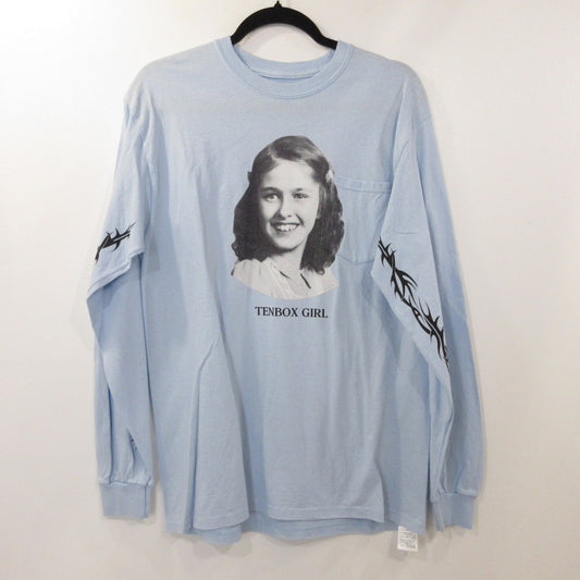 【中古】10匣(TENBOX) | テンボックス GIRL L/S TEE 長袖Ｔシャツ ブルー サイズ：M