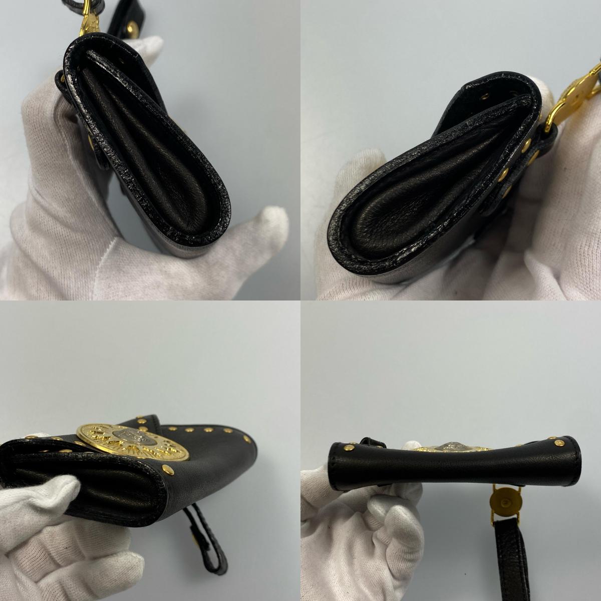 【中古】VERSACE | ヴェルサーチ メデューサスタッズ ポーチ