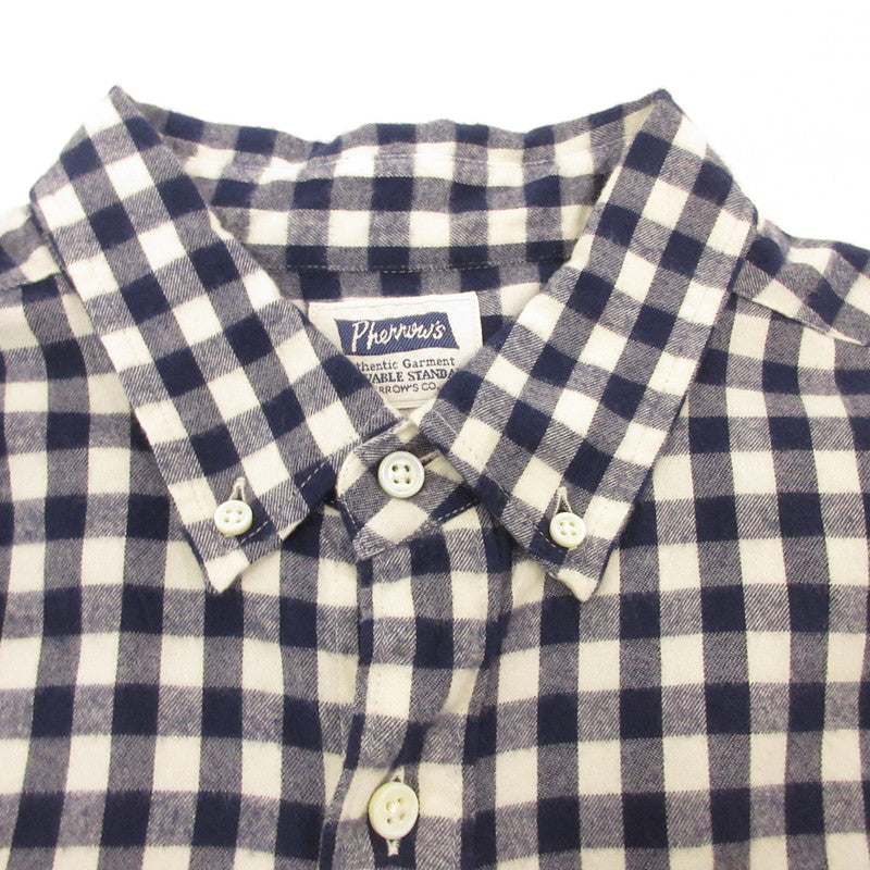 【中古】Pherrow's | フェローズ FLANNEL BUTTON DOWN SHIRT 長袖シャツ PBD2 サイズ：XL