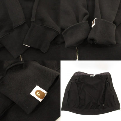 【中古】A BATHING APE | アベイシングエイプ METAL ONE POINT FULL ZIP HOODIE パーカー 001ZPL301301M ブラック サイズ：S
