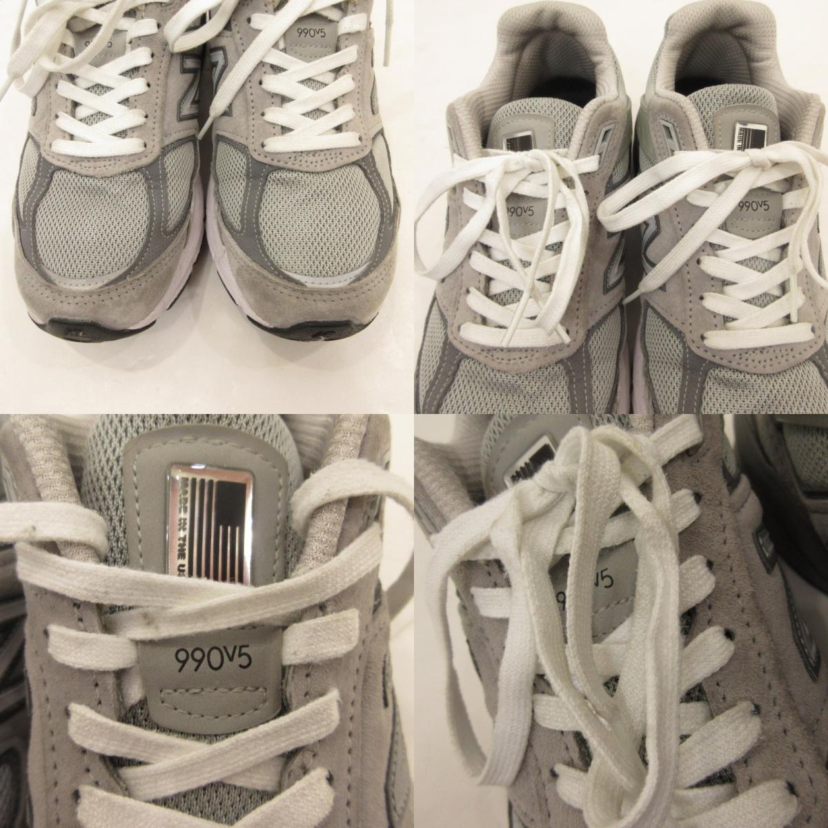 【中古】NEW BALANCE | ニューバランス スニーカー M990GL5 グレー 26cm