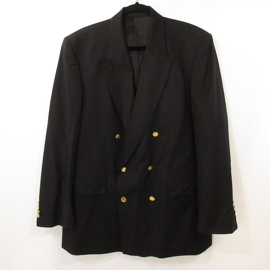 【中古】Burberrys | バーバリーズ 金ボタンダブルブレストジャケット テーラードジャケット 年式:90s ブラック
