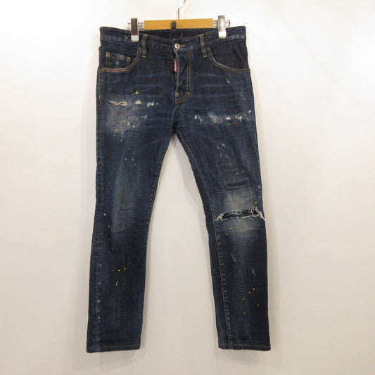 【中古】DSQUARED2 | ディースクエアード SKATER JEAN デニムパンツ S74LB0835 ブルー サイズ：44
