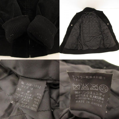 【中古】HYSTERIC GLAMOUR | ヒステリックグラマー DON'T LOOK BACK UK ブルゾン 4AB-1592 ブラック サイズ：M