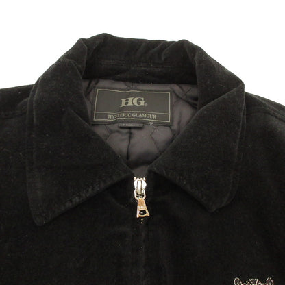 【中古】HYSTERIC GLAMOUR | ヒステリックグラマー DON'T LOOK BACK UK ブルゾン 4AB-1592 ブラック サイズ：M