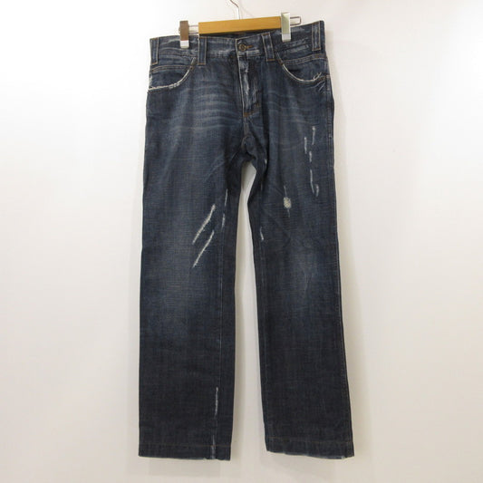 【中古】DOLCE&GABBANA | ドルチェアンドガッバーナ デニムパンツ G3T2CD/G8486 国内正規品 ネイビー サイズ：48