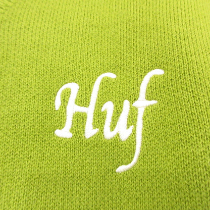 【中古】HUF | ハフ TOTAL ECLIPSE CARDIGAN カーディガン ライトグリーン