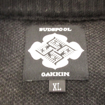 【中古】BUDSPOOL | バッズプール 花罰家紋 COTTON KNIT JACQUARD SWEATER セーター ブラック サイズ：XL