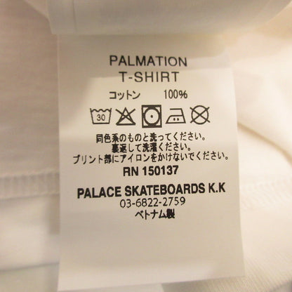 【中古】PALACE SKATEBOARDS | パレススケートボード PALMATION T-SHIRT 半袖Ｔシャツ P29TS017 ホワイト サイズ：L