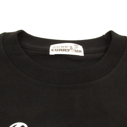 【中古】CURRY UP | カリーアップカレーアップ CURRY UP T-SHIRT? 半袖Ｔシャツ ブラック サイズ：XL