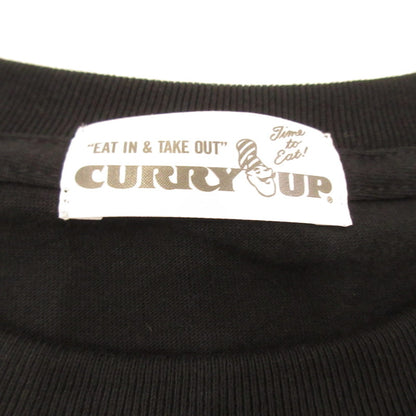 【中古】CURRY UP | カリーアップカレーアップ CURRY UP T-SHIRT? 半袖Ｔシャツ ブラック サイズ：XL