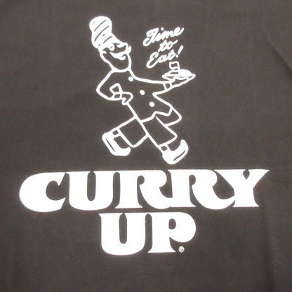 【中古】CURRY UP | カリーアップカレーアップ CURRY UP T-SHIRT? 半袖Ｔシャツ ブラック サイズ：XL