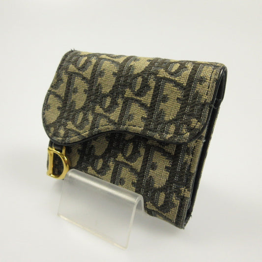 【中古】Christian Dior | クリスチャンディオール Saddle Lotus 三つ折り財布 S5652CTZQ_M928
