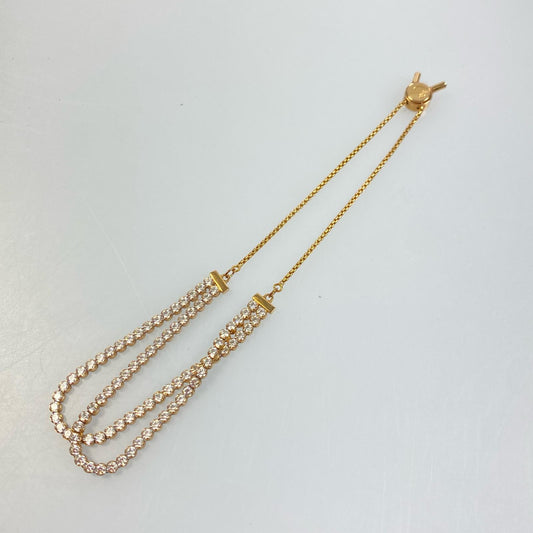 【中古】SWAROVSKI | スワロフスキー Matrix Tennis ブレスレット 5224182 ゴールド