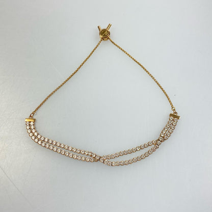 【中古】SWAROVSKI | スワロフスキー Matrix Tennis ブレスレット 5224182 ゴールド