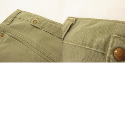 【中古】 シンチバックダブルニー パンツ E1055 年式:80s ラングラージャパン カーキ