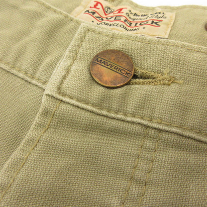 【中古】 シンチバックダブルニー パンツ E1055 年式:80s ラングラージャパン カーキ