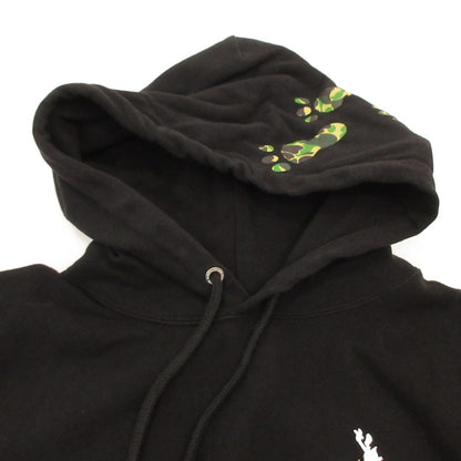 【中古】A BATHING APE | アベイシングエイプ TOM AND JERRY FOOTPRINTS PULLOVER HOODIE パーカー 001PPH231911X ブラック サイズ：L