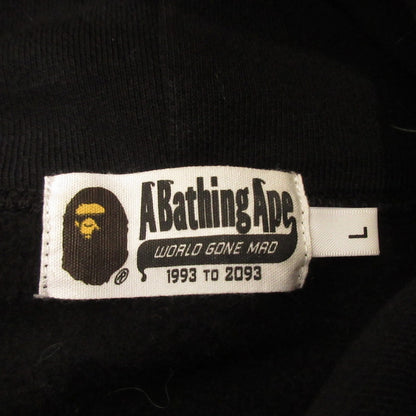 【中古】A BATHING APE | アベイシングエイプ TOM AND JERRY FOOTPRINTS PULLOVER HOODIE パーカー 001PPH231911X ブラック サイズ：L