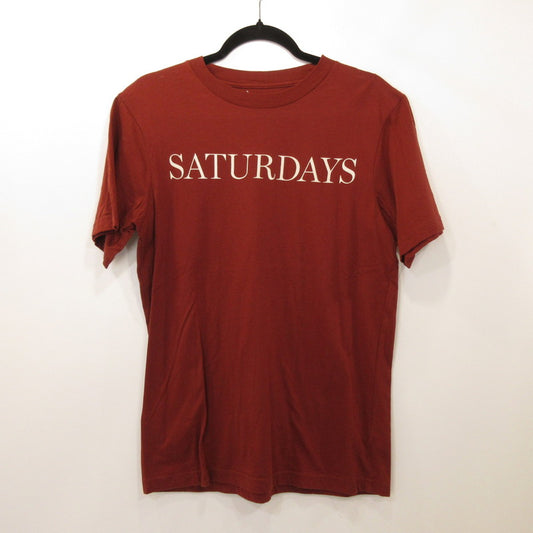 【中古】SATURDAYS NYC | サタデーズ　サタデイズ 半袖Ｔシャツ ボルドー/バーガンディー サイズ：M