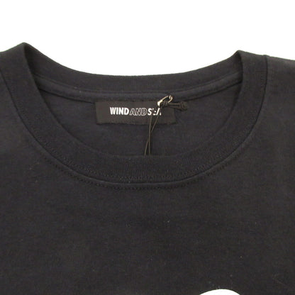 【中古】WIND AND SEA | ウィンダンシーウインダンシー GLITTER TEE 半袖Ｔシャツ WDS-HNK-17 ブラック サイズ：L