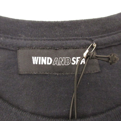 【中古】WIND AND SEA | ウィンダンシーウインダンシー GLITTER TEE 半袖Ｔシャツ WDS-HNK-17 ブラック サイズ：L
