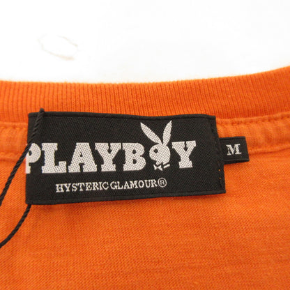 【中古】HYSTERIC GLAMOUR | ヒステリックグラマー SEPTEMBER 69 半袖Ｔシャツ 1242CT02 オレンジ サイズ：M