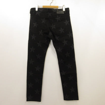 【中古】TAKAHIRO MIYASHITA TheSoloist. | タカヒロミヤシタソザソロイスト star patterned stretch slim tapered 6 pocket jean デニムパンツ SMD.0002 ブラック サイズ：34