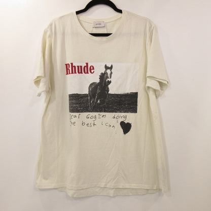 【中古】RHUDE | ルード Horse S/S T-Shirt 半袖Ｔシャツ ホワイト サイズ：M