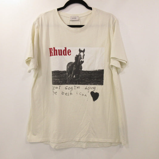 【中古】RHUDE | ルード Horse S/S T-Shirt 半袖Ｔシャツ ホワイト サイズ：M