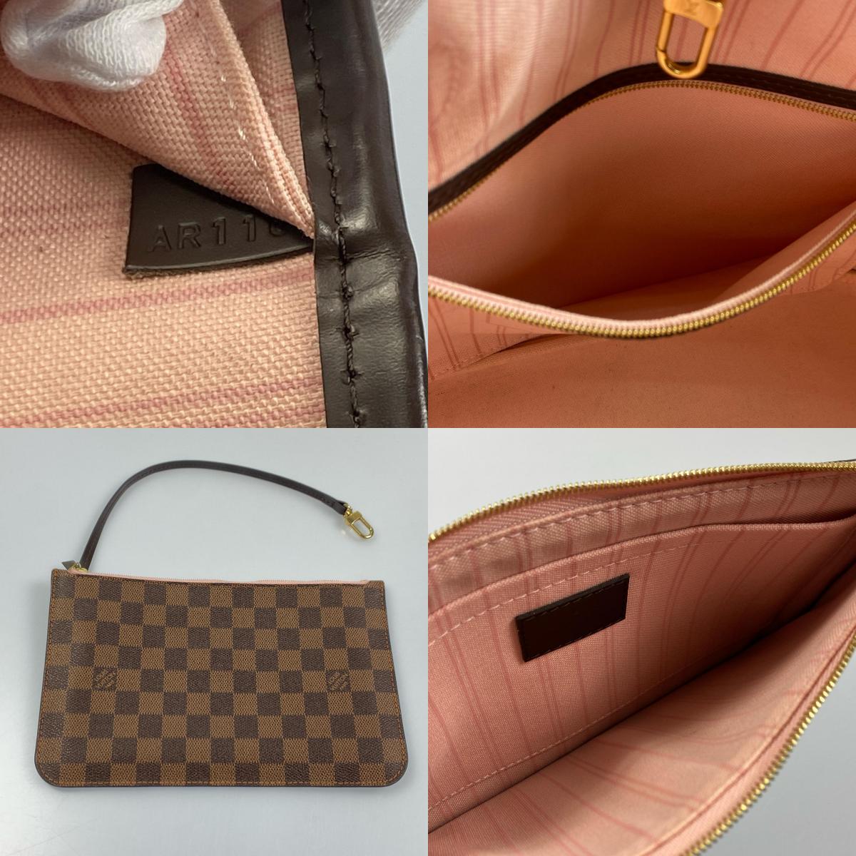 【中古】LOUIS VUITTON | ルイ・ヴィトン ネヴァーフルMM トートバッグ N41603 ダミエ MS1129 ローズバレリーヌ