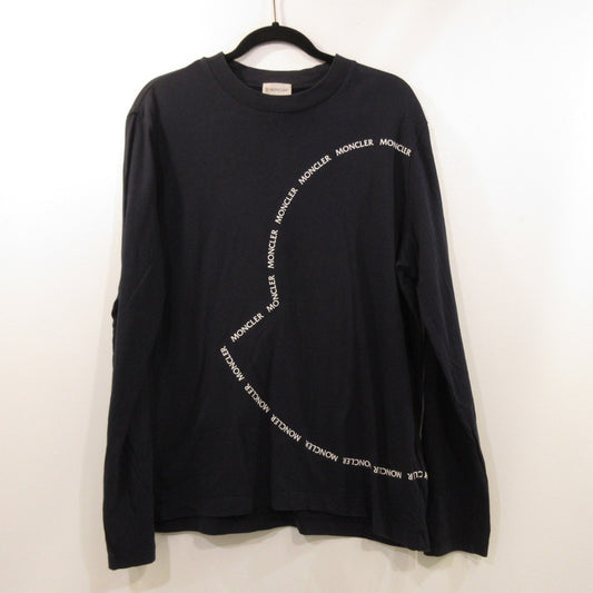 【中古】MONCLER | モンクレール 長袖Ｔシャツ H10918D00009 国内正規品 ネイビー サイズ：L