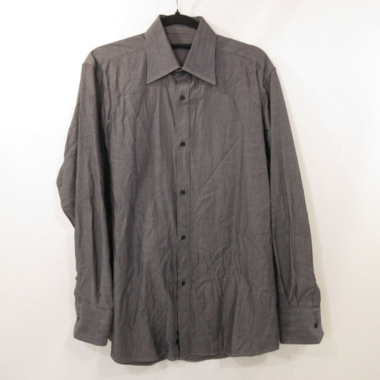 【中古】GUCCI | グッチ 長袖シャツ 20726-23178 国内正規品 グレー サイズ：40